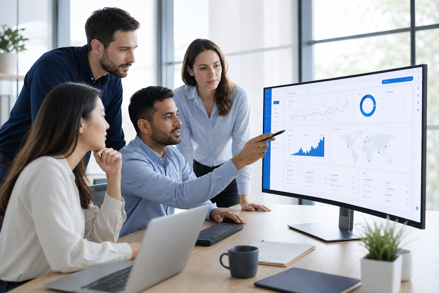 Inntrilabs team collaborating on enterprise software